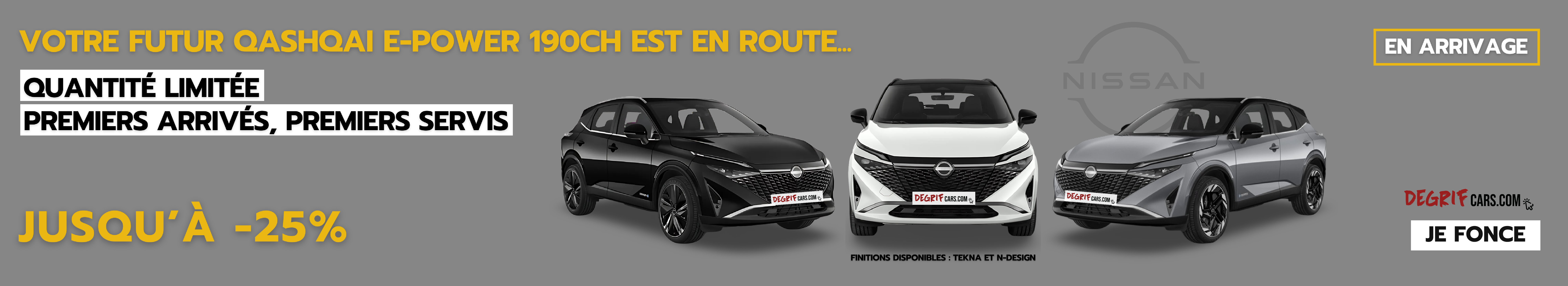 Nissan Qashqai nouvel arrivage voitures neuves avec remises jusqu'à -27%